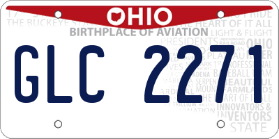 OH license plate GLC2271