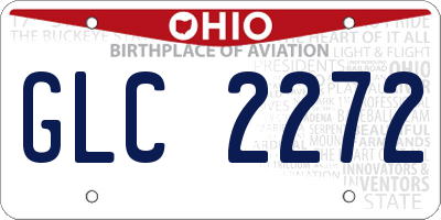 OH license plate GLC2272