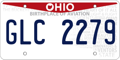 OH license plate GLC2279