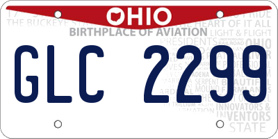 OH license plate GLC2299
