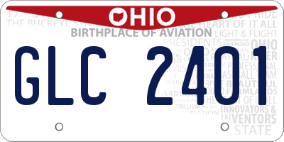 OH license plate GLC2401