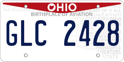 OH license plate GLC2428