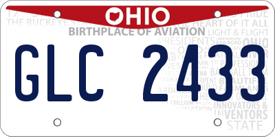 OH license plate GLC2433