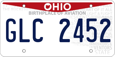 OH license plate GLC2452