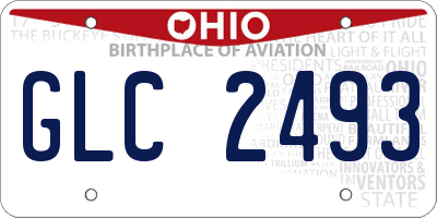 OH license plate GLC2493