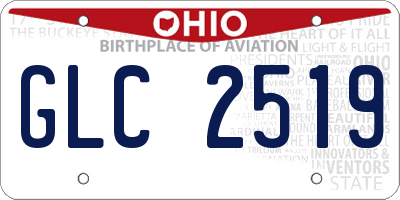 OH license plate GLC2519