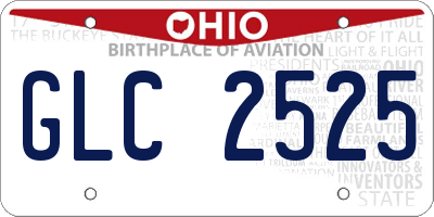 OH license plate GLC2525