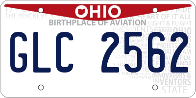 OH license plate GLC2562