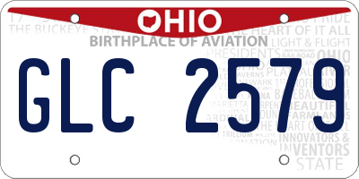OH license plate GLC2579