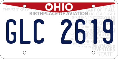 OH license plate GLC2619
