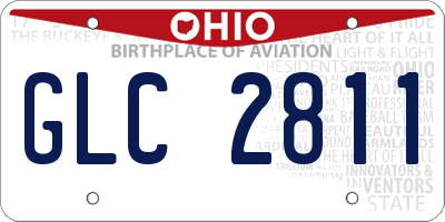 OH license plate GLC2811
