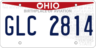 OH license plate GLC2814
