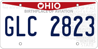 OH license plate GLC2823