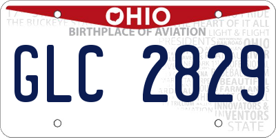 OH license plate GLC2829