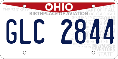 OH license plate GLC2844