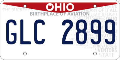 OH license plate GLC2899