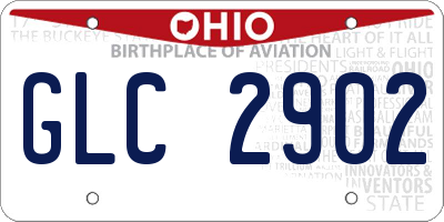 OH license plate GLC2902