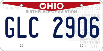 OH license plate GLC2906