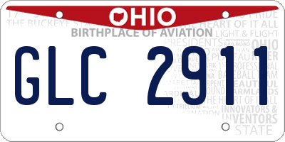 OH license plate GLC2911