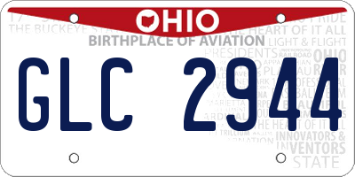 OH license plate GLC2944