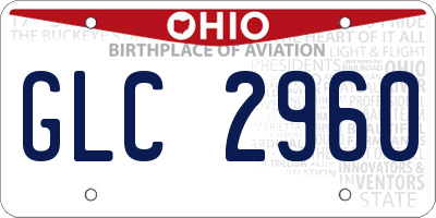 OH license plate GLC2960