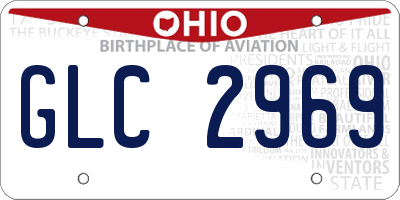 OH license plate GLC2969