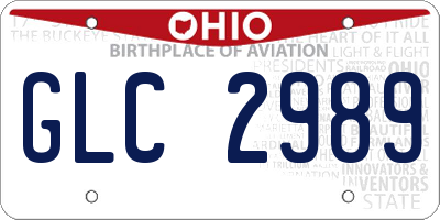 OH license plate GLC2989