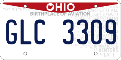 OH license plate GLC3309