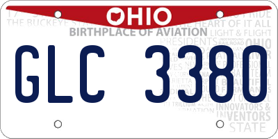 OH license plate GLC3380