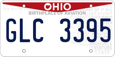 OH license plate GLC3395