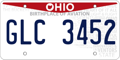 OH license plate GLC3452