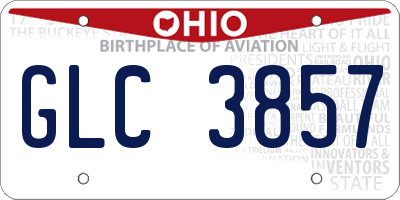 OH license plate GLC3857