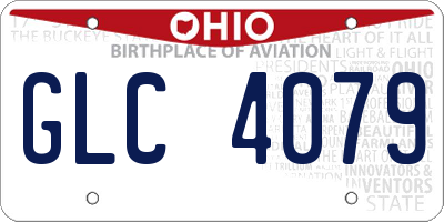 OH license plate GLC4079