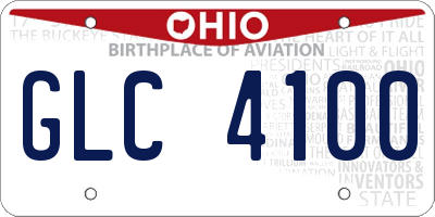 OH license plate GLC4100