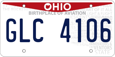 OH license plate GLC4106