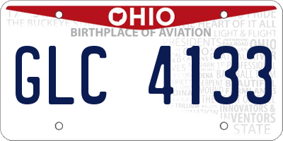 OH license plate GLC4133