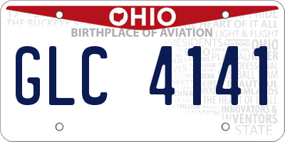 OH license plate GLC4141
