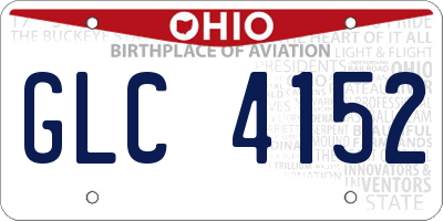 OH license plate GLC4152
