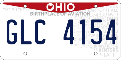 OH license plate GLC4154