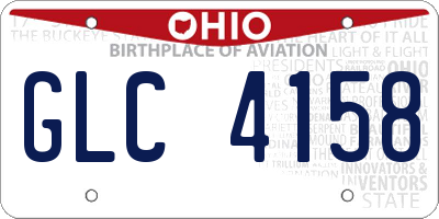 OH license plate GLC4158