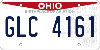 OH license plate GLC4161