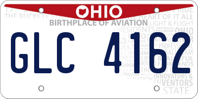 OH license plate GLC4162