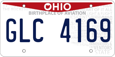 OH license plate GLC4169