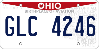 OH license plate GLC4246