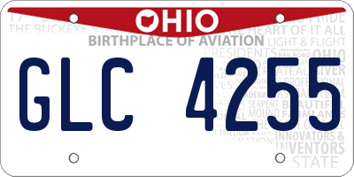 OH license plate GLC4255