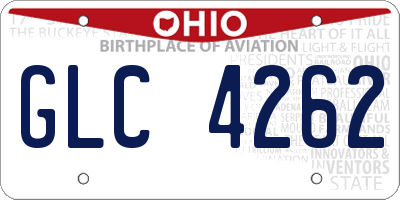 OH license plate GLC4262