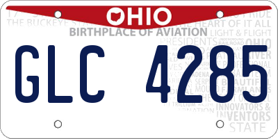 OH license plate GLC4285