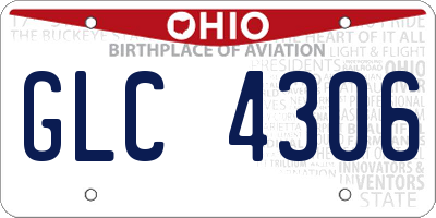 OH license plate GLC4306