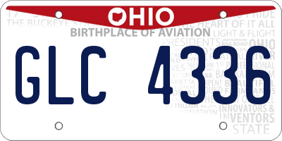 OH license plate GLC4336