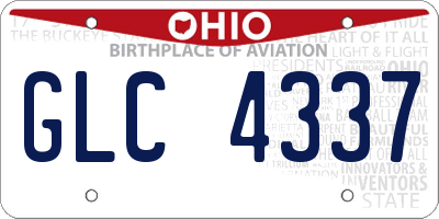 OH license plate GLC4337